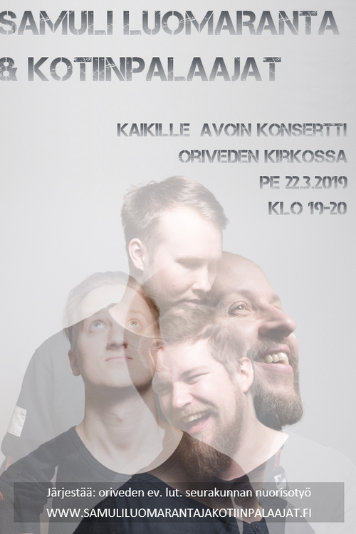 Gospelkonsertti - Samuli Luomaranta ja Kotiinpalaajat Gospelkonsertti - Samuli Luomaranta ja Kotiinpalaajat