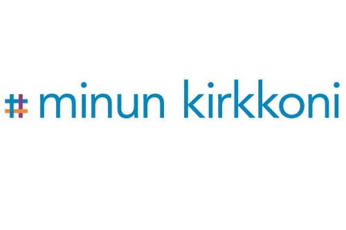 Seurakuntavaalien 2018 graafinen #minunkirkkoni hashtag